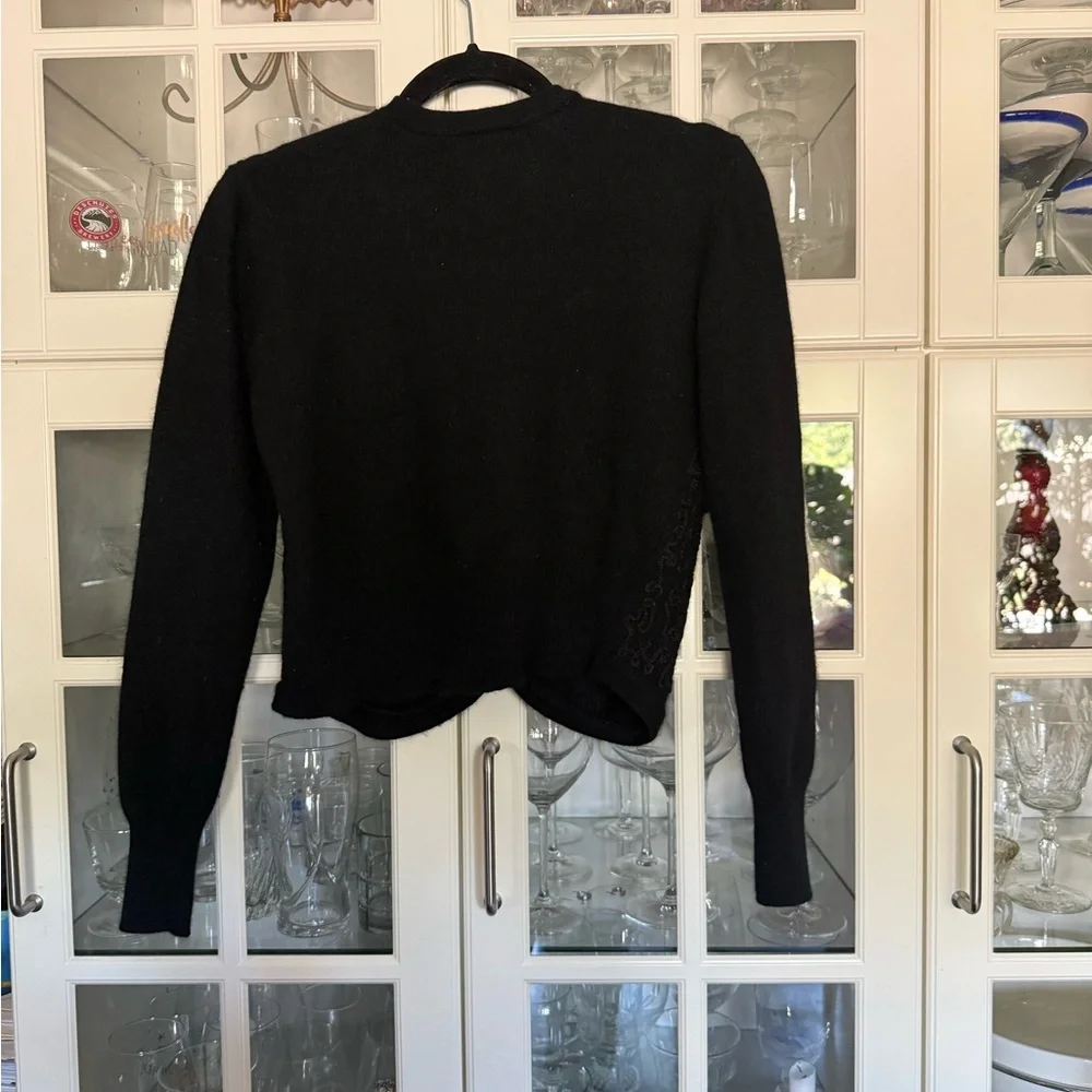 Michelle Stuart Black Cardigan Sweater - Picture 2 of 3